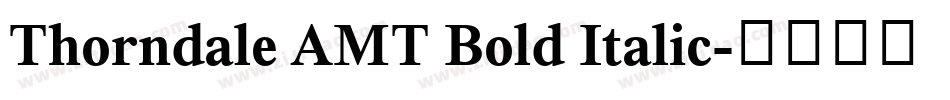 Thorndale AMT Bold Italic字体转换